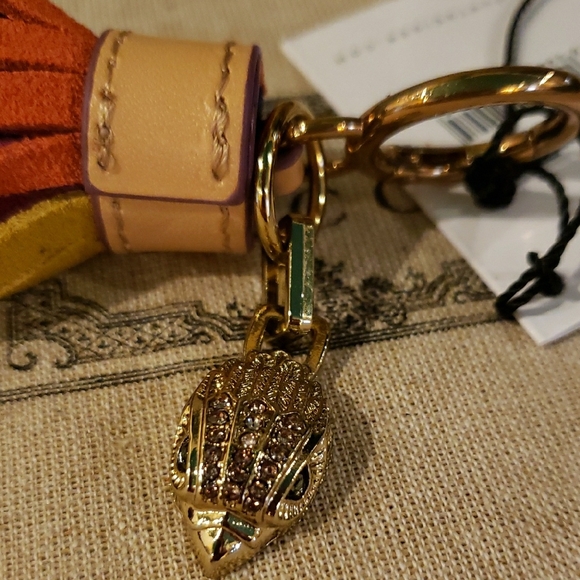 NIB! NWT! Kurt Geiger Colorful Tassel Keychain with Beads - Picture 3 of 5